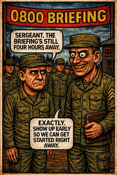 0800 Briefing