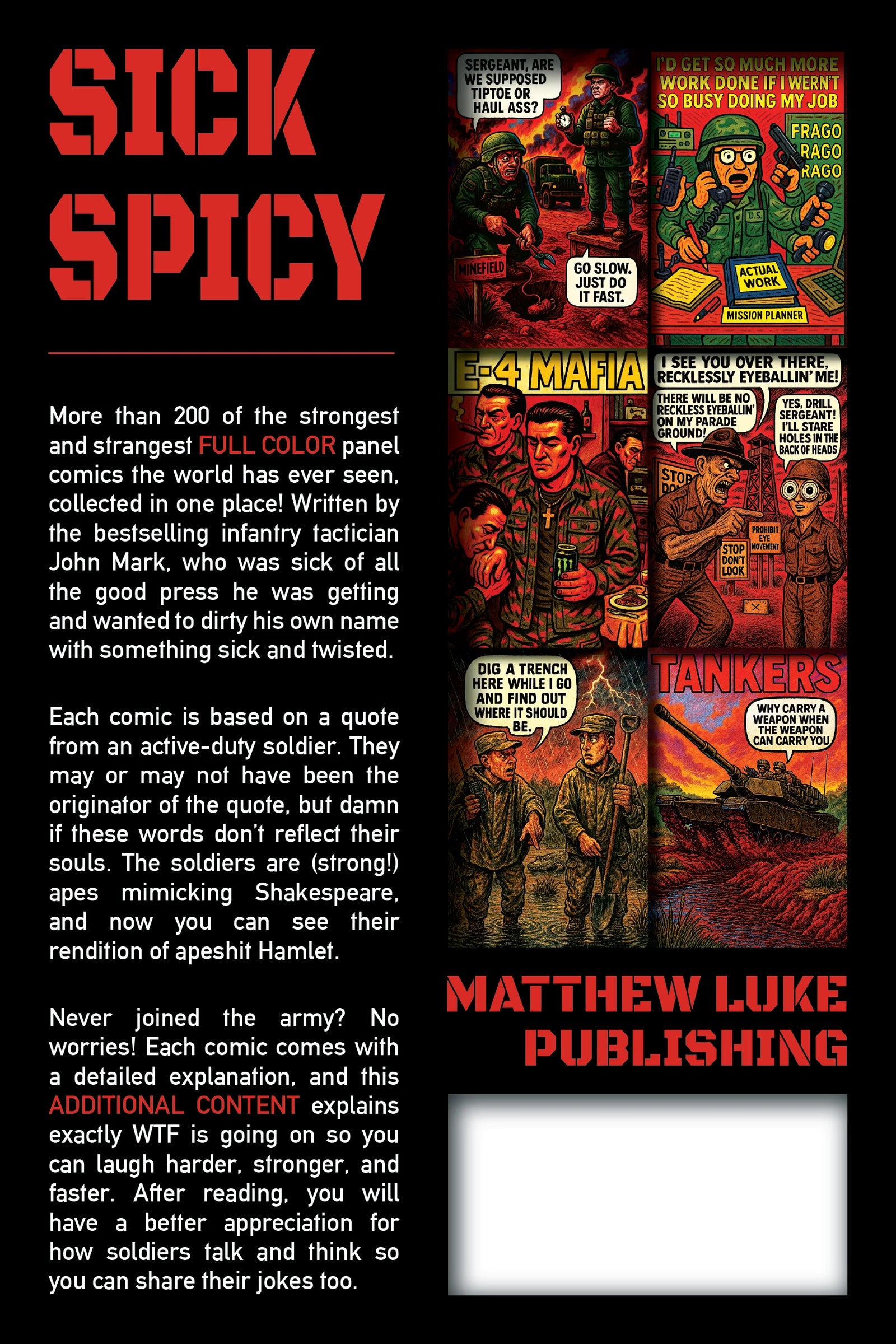Sick Spicy Volume 1 — back cover (English)