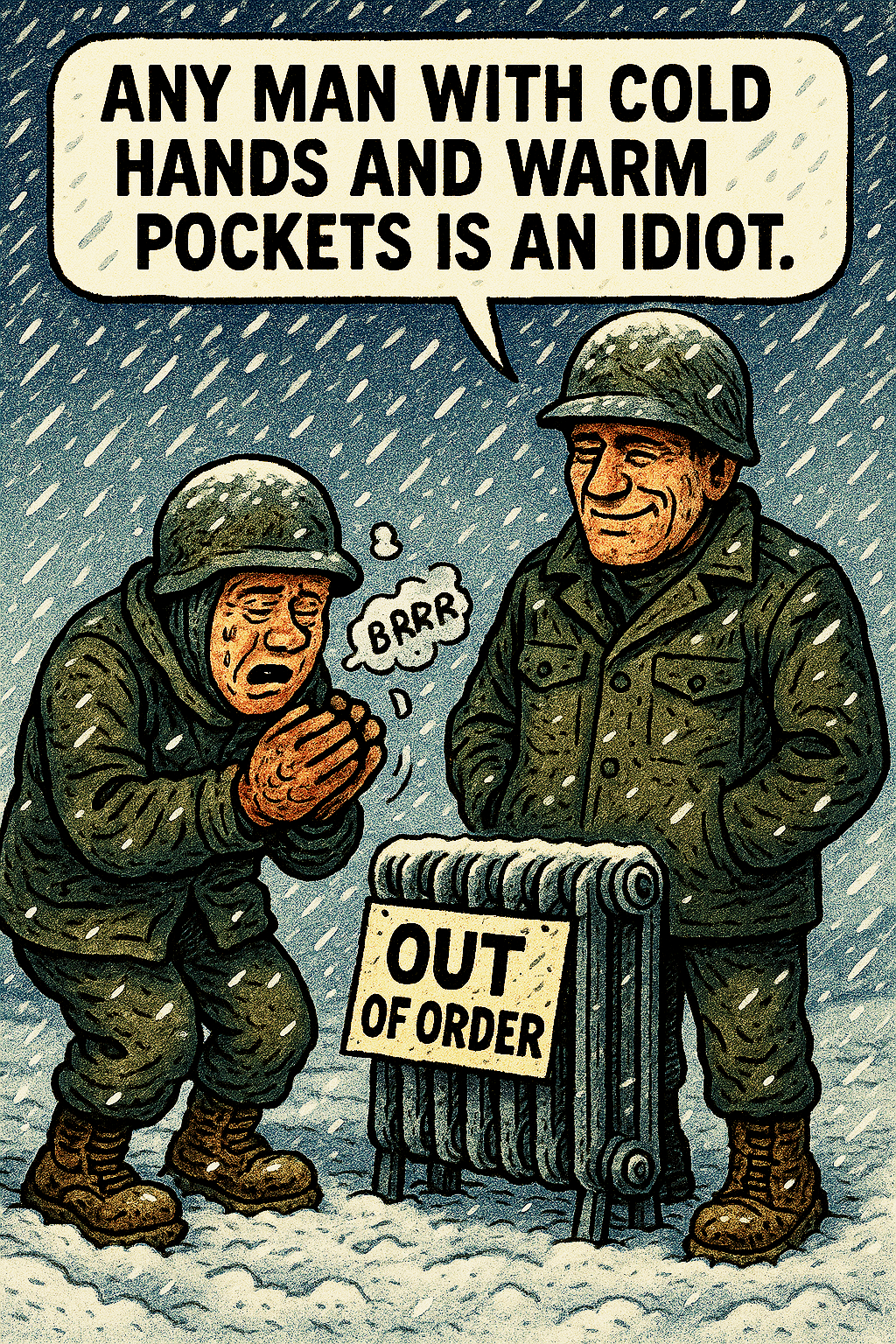 Any Man with Cold Hands and Warm Pockets Is an Idiot