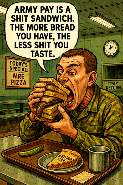Army Pay Is a Shit Sandwich