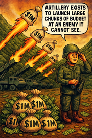 Artillery Exists to Launch Large Chunks of Budget at an Enemy It Cannot See