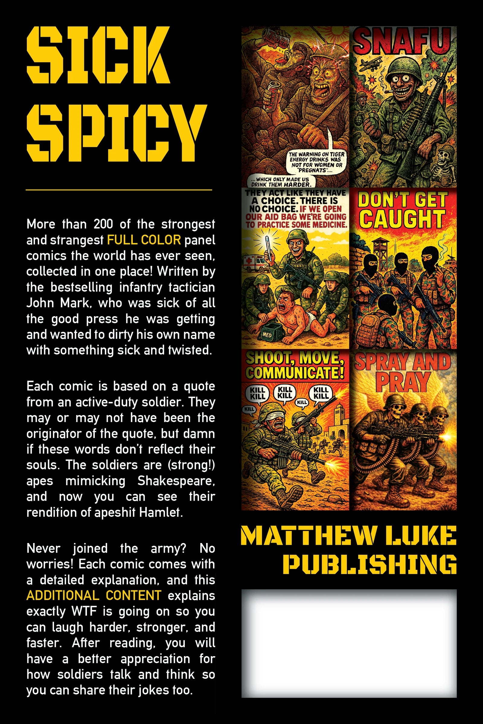 Sick Spicy Volume 2 — back cover (English)