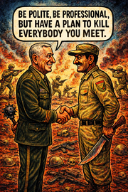 Be Polite, Be Professional, but Have a Plan to Kill Everybody You Meet