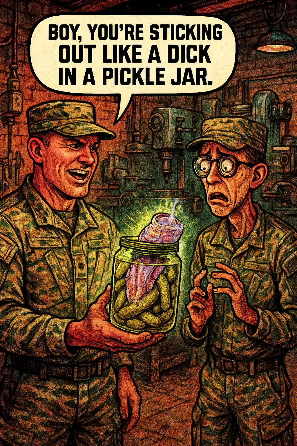 Boy, You’re Sticking Out Like a Dick in a Pickle Jar