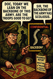 Doc, Today We Lean on the Backbone of This Army