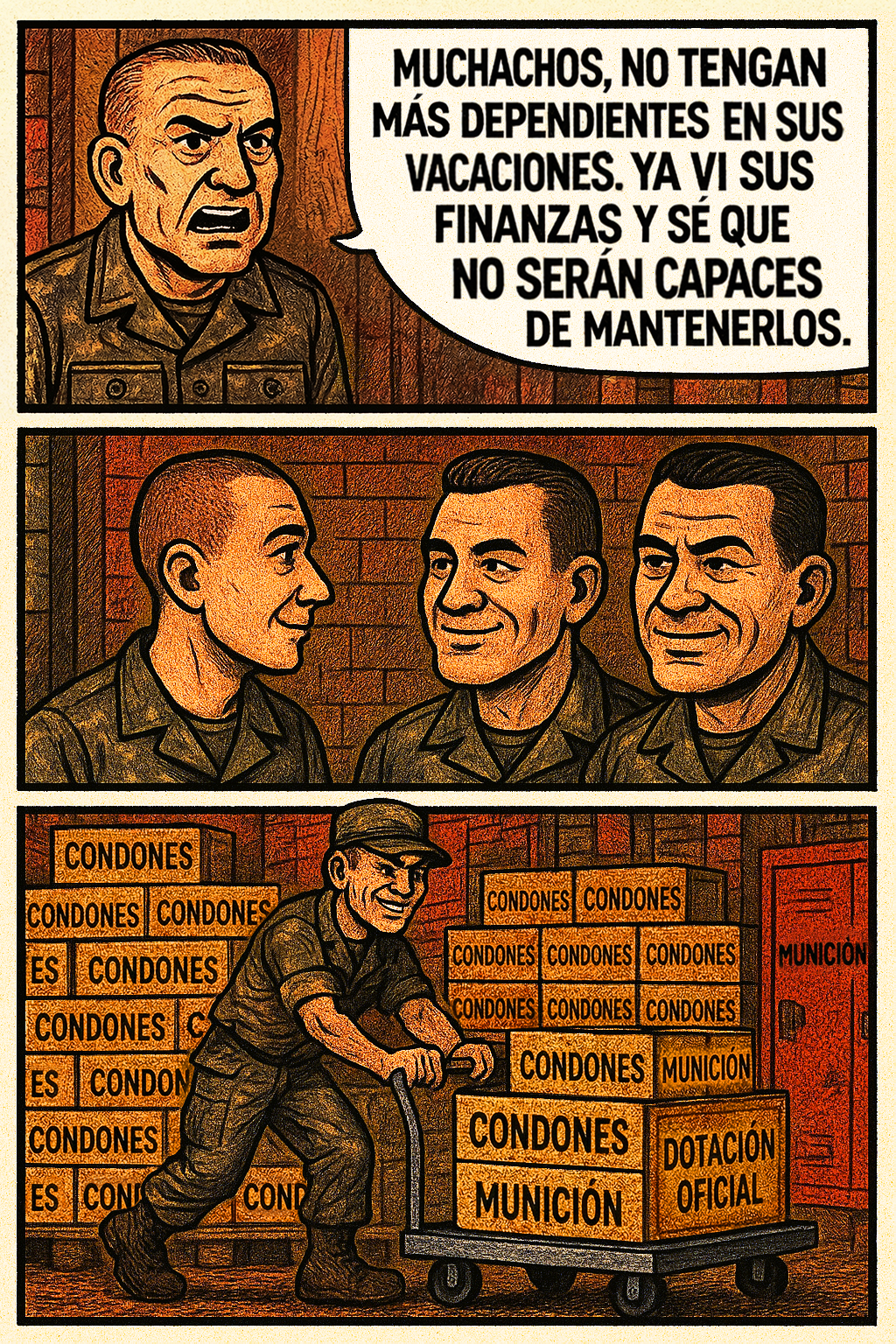 Muchachos, no tengan más dependientes en sus vacaciones.