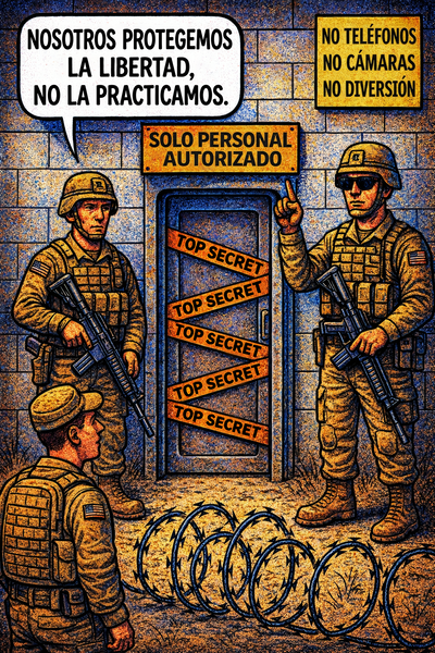 Nosotros protegemos la libertad, no la practicamos.