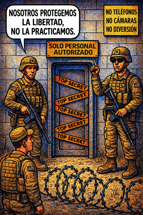 Nosotros protegemos la libertad, no la practicamos.
