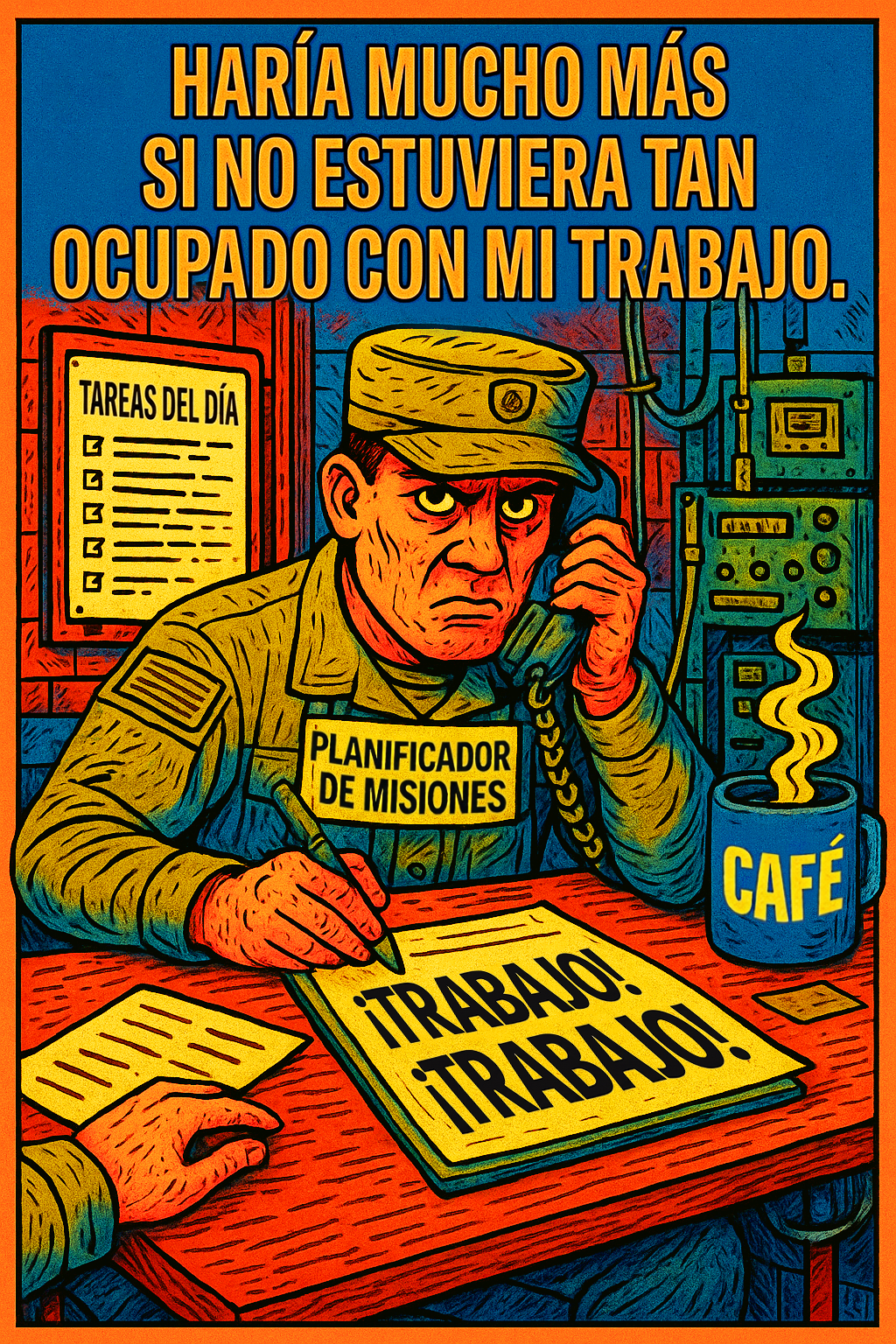 Haría mucho más si no estuviera tan ocupado con mi trabajo. 1