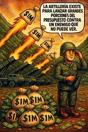 La artillería existe para lanzar grandes porciones del presupuesto contra un enemigo que no puede ver.