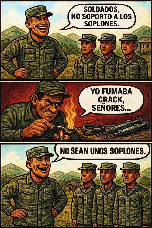 Soldados, no soporto a los soplones.