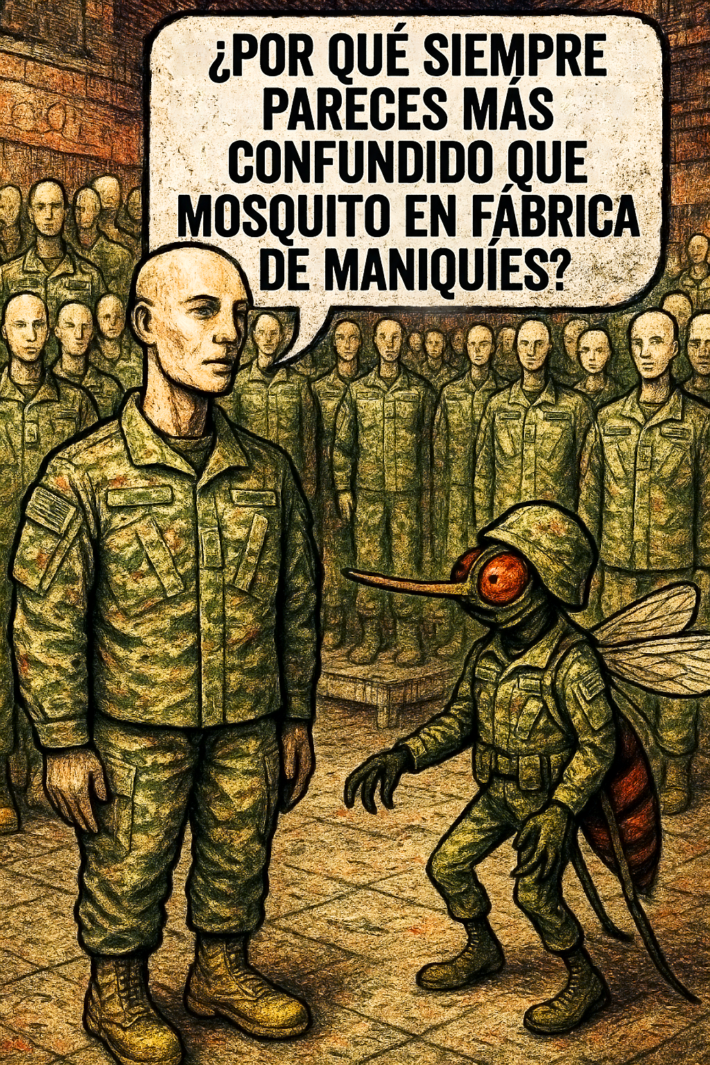 ¿Por qué siempre pareces más confundido que mosquito en fábrica de maniquíes?