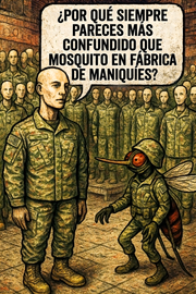 ¿Por qué siempre pareces más confundido que mosquito en fábrica de maniquíes?