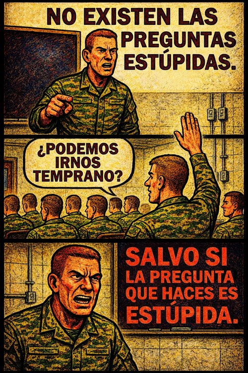 No existen las preguntas estúpidas.