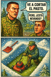 Ve a cortar el pasto.