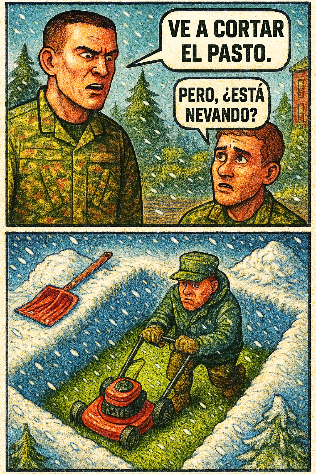 Ve a cortar el pasto.