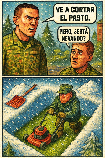 Ve a cortar el pasto.
