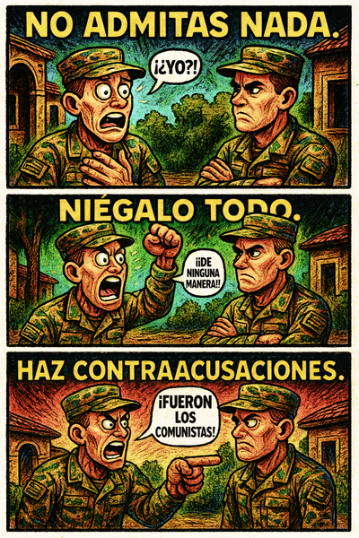 No admitas nada.