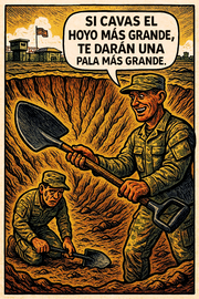 Si cavas el hoyo más grande, te darán una pala más grande.