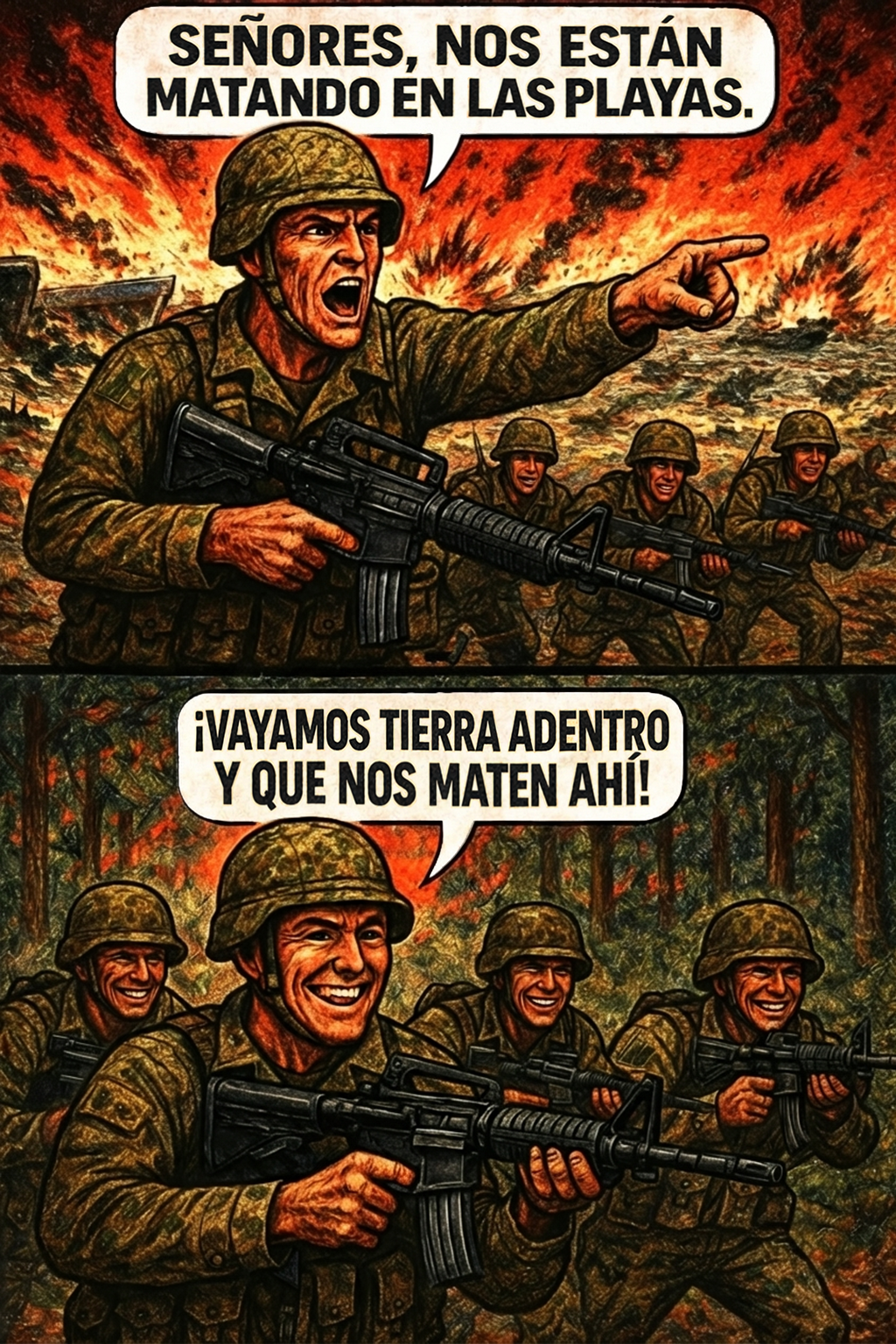 Señores, nos están matando en las playas.