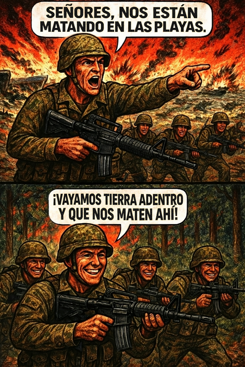 Señores, nos están matando en las playas.