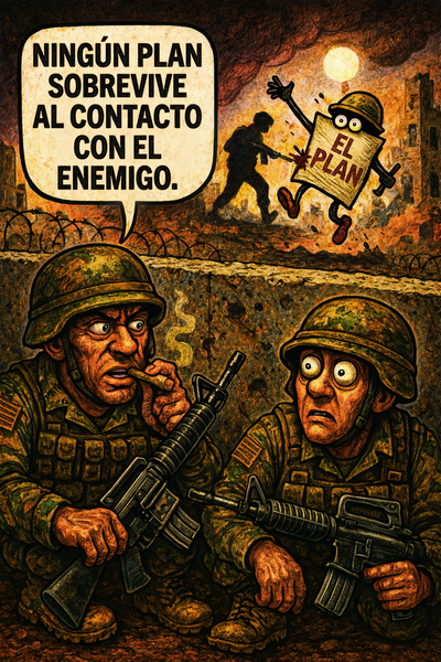Ningún plan sobrevive al contacto con el enemigo.