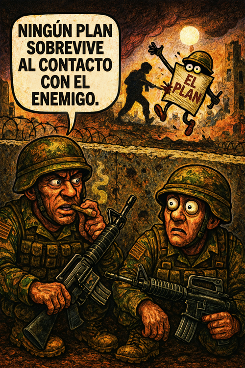 Ningún plan sobrevive al contacto con el enemigo.