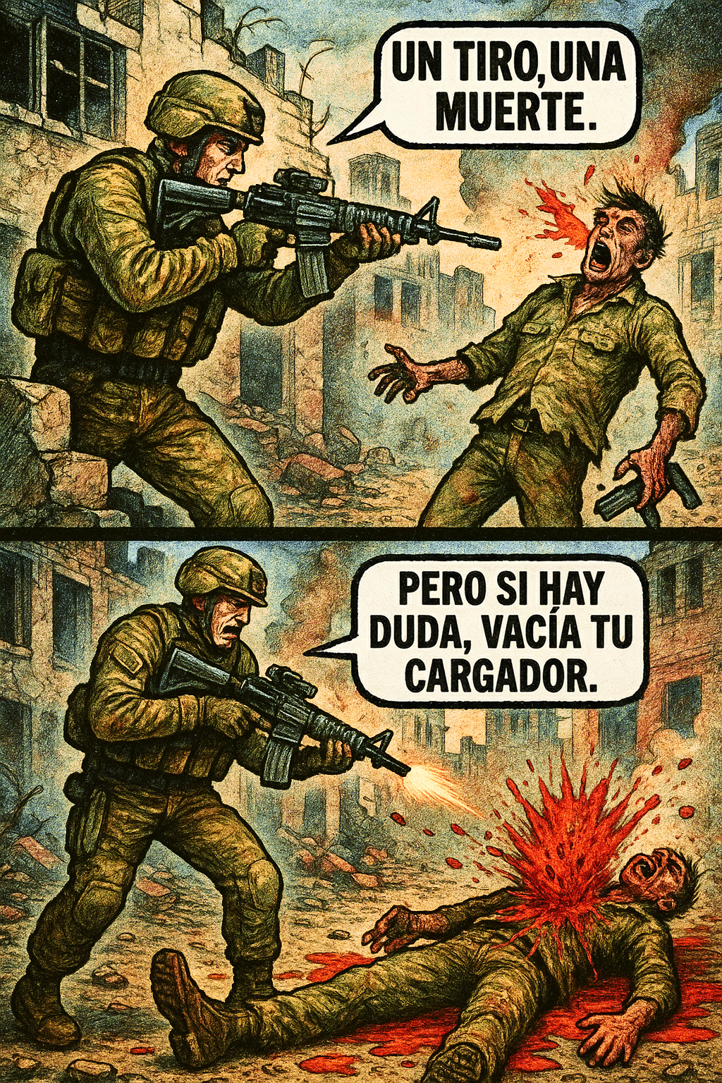 Un tiro una muerte.