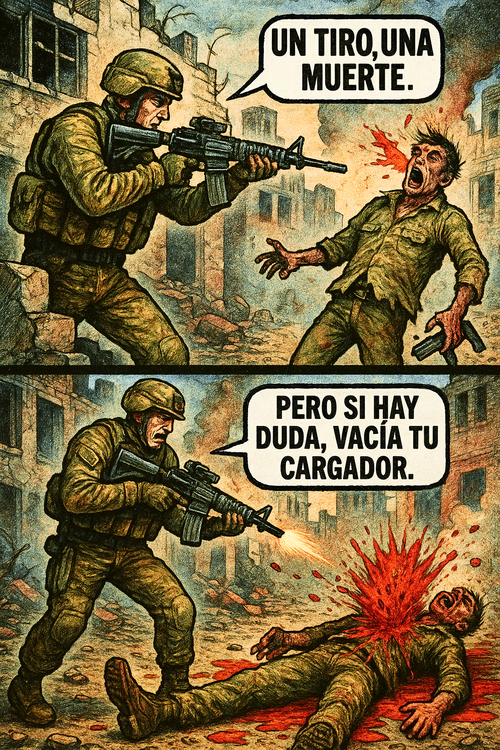 Un tiro una muerte.