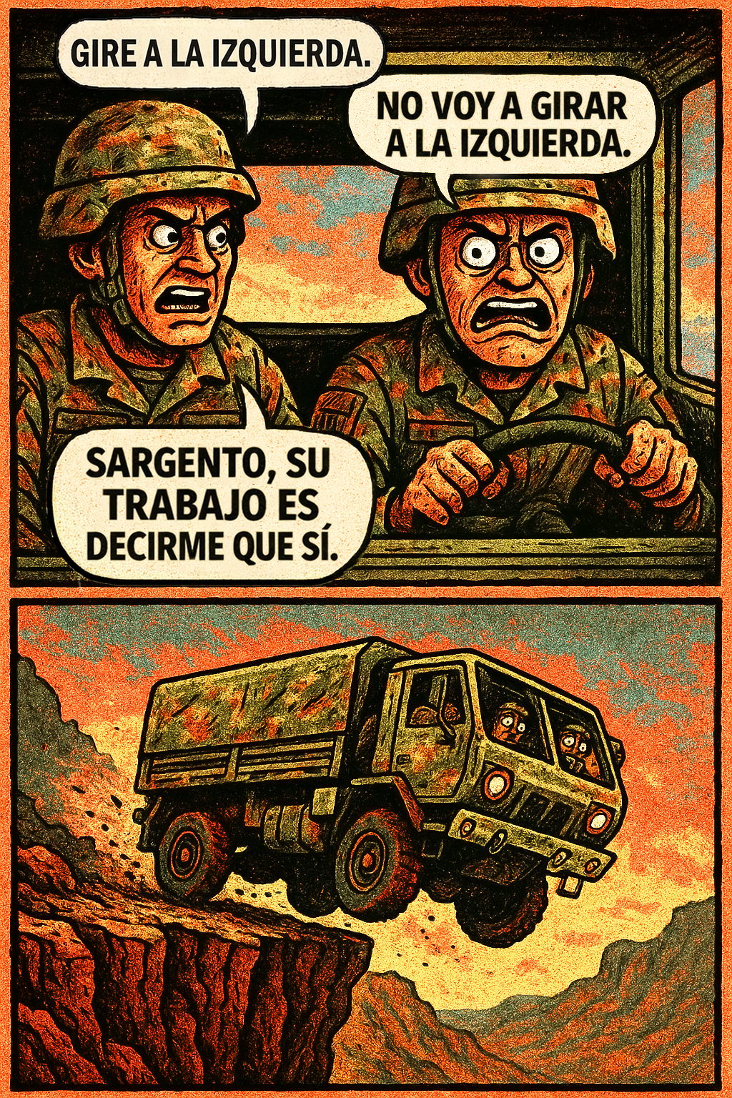 Gire a la izquierda.