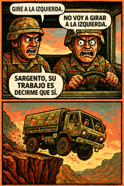 Gire a la izquierda.