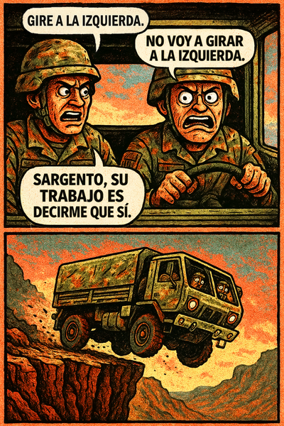 Gire a la izquierda.