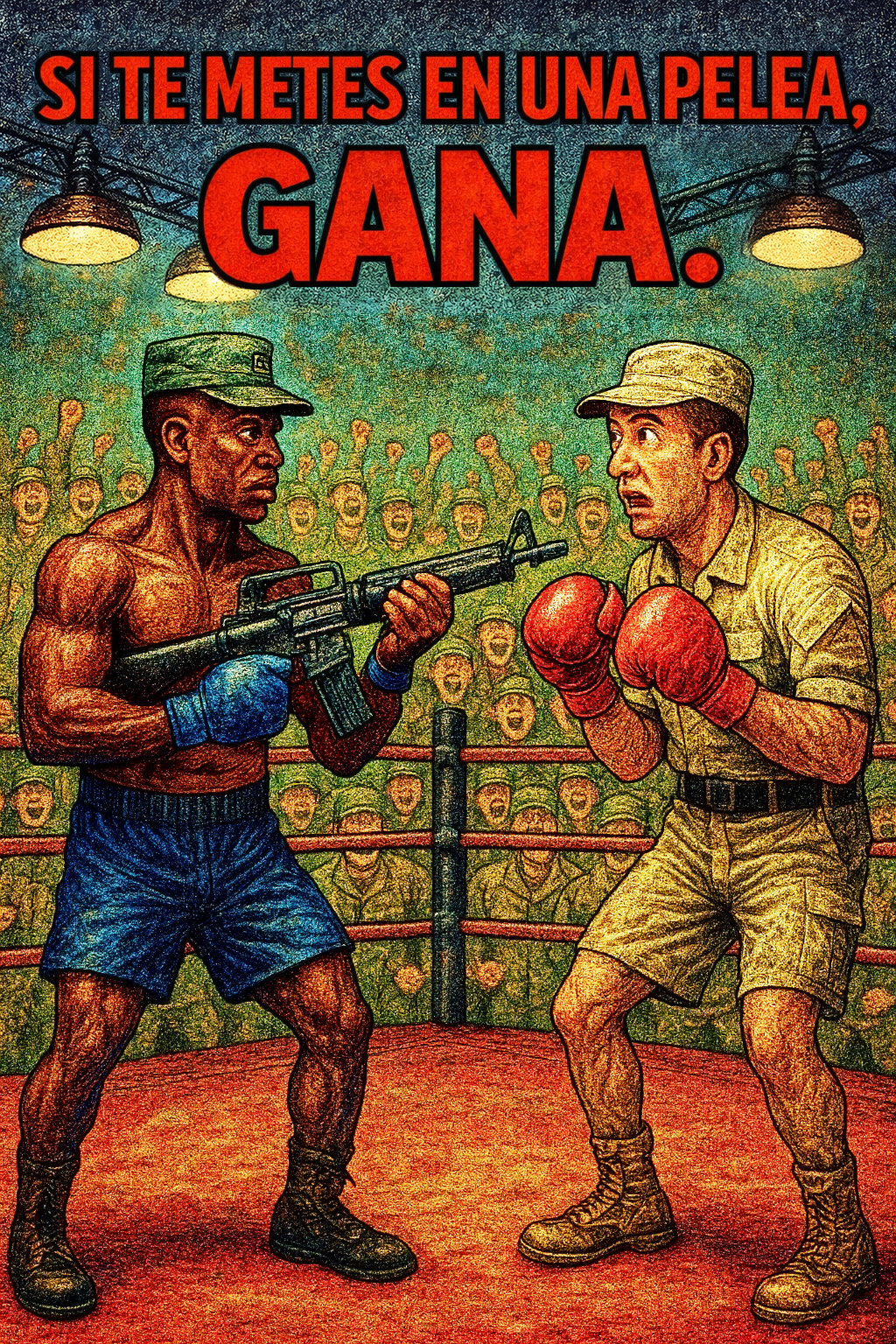 Si te metes en una pelea, gana.