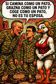 Si camina como un pato, grazna como un pato y coge como un pato, no es tu esposa.