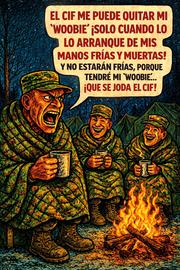 El cif me puede quitar mi 'woobie' ¡solo cuando lo arranque de mis manos frías y muertas!