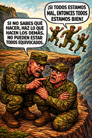 Si no sabes qué hacer, haz lo que hacen los demás.