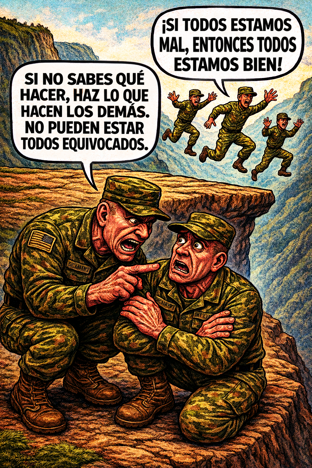 Si no sabes qué hacer, haz lo que hacen los demás.