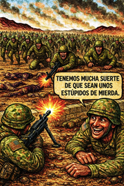 Tenemos mucha suerte de que sean unos estúpidos de mierda.