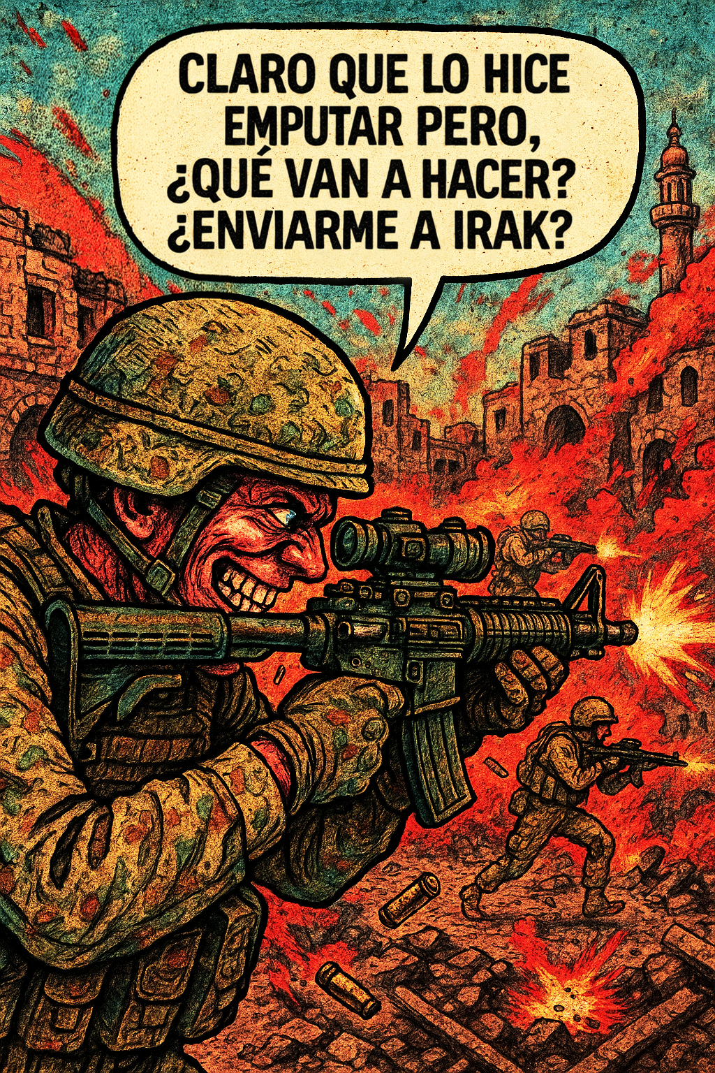 Claro que lo hice emputar pero, ¿qué van a hacer?