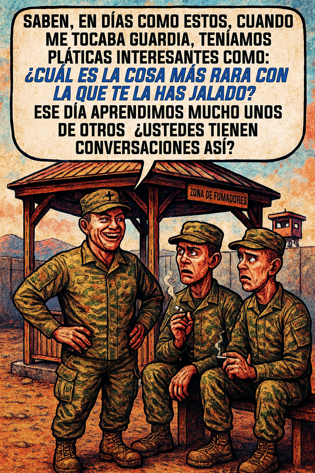 Saben, en días como estos, cuando me tocaba guardia, teníamos pláticas interesantes como: ¿cuál es la cosa más rara con