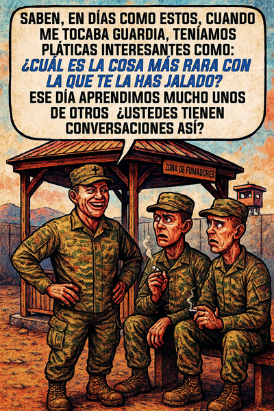 Saben, en días como estos, cuando me tocaba guardia, teníamos pláticas interesantes como: ¿cuál es la cosa más rara con