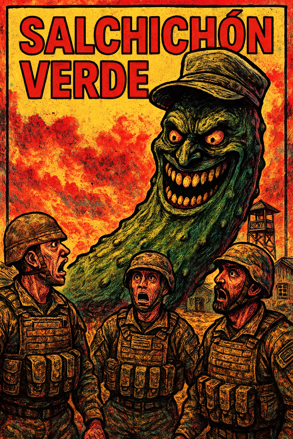 Salchichón verde