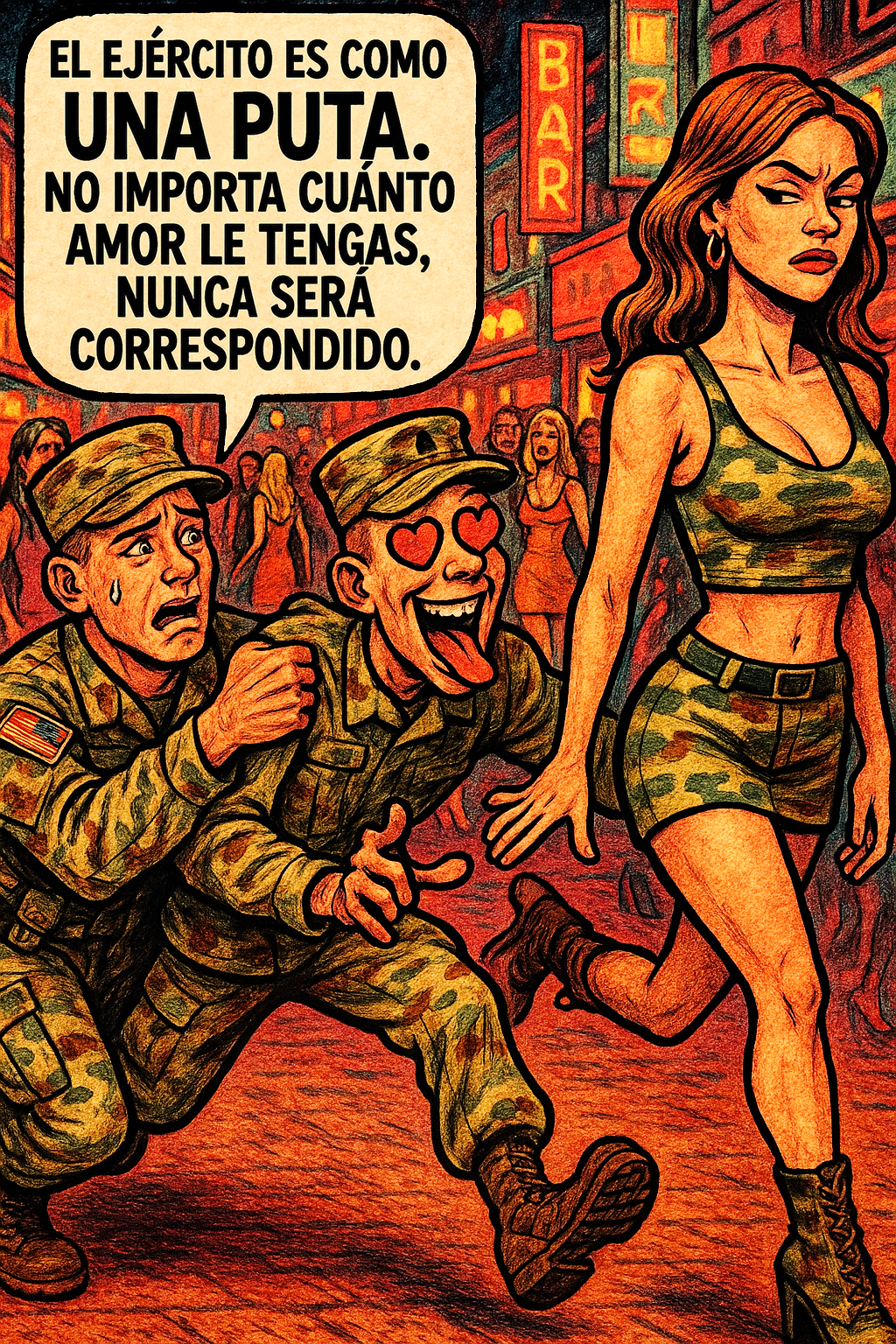 El ejército es como una puta.
