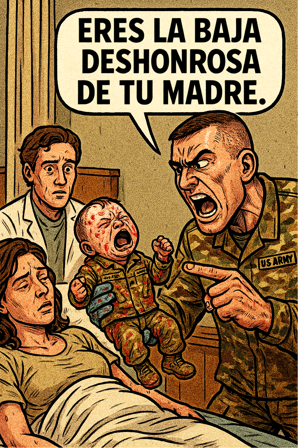 Eres la baja deshonrosa de tu madre.