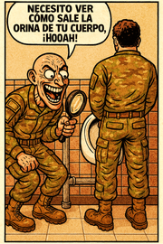 Necesito ver cómo sale la orina de tu cuerpo, ¡hooah!