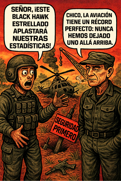 Señor, ¡este black hawk estrellado aplastará nuestras estadísticas!