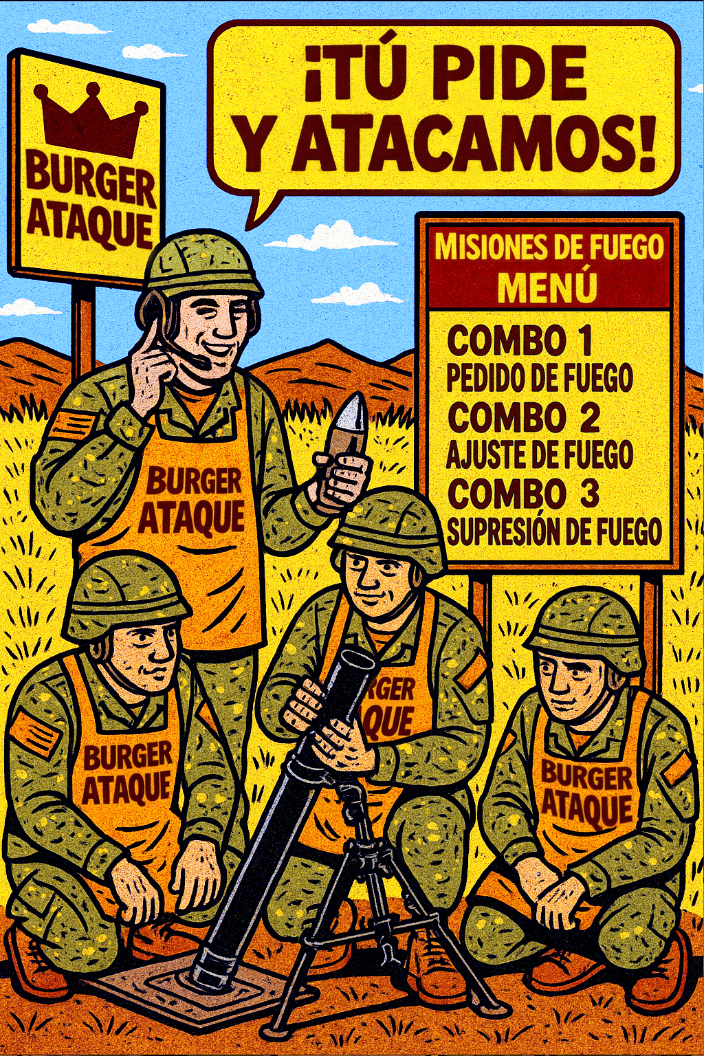 ¡Tú pide y atacamos!