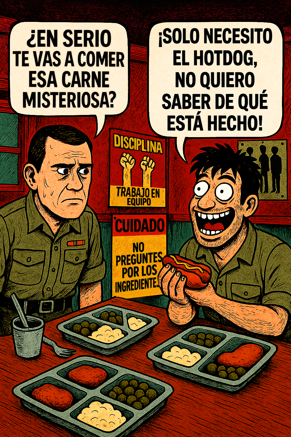 ¿En serio te vas a comer esa carne misteriosa?