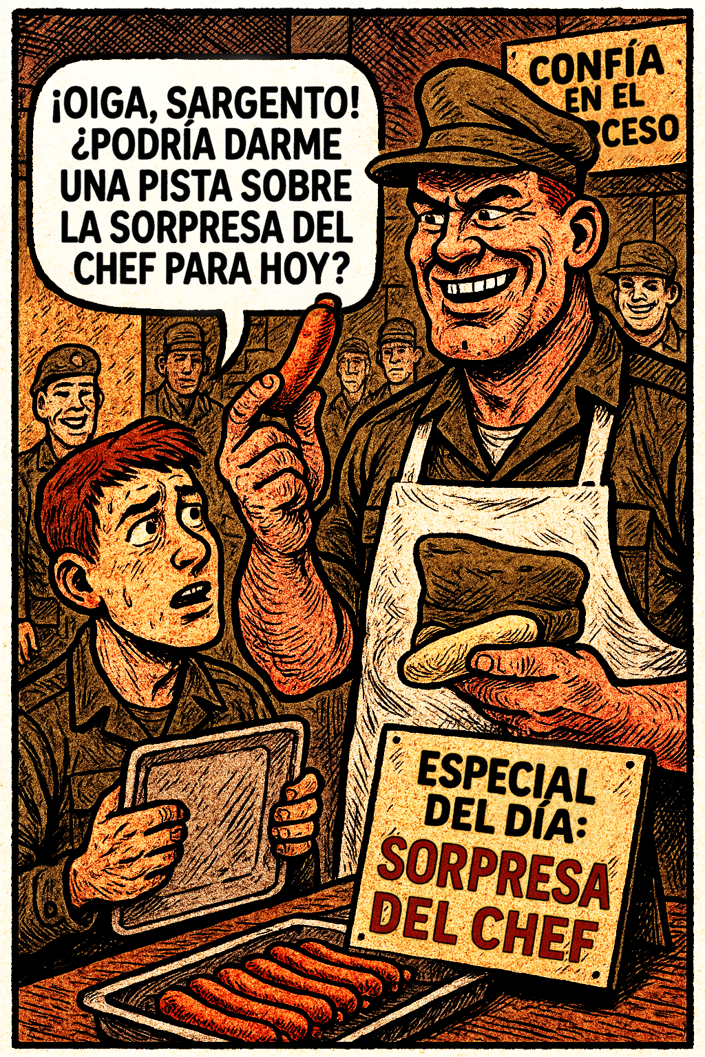 ¡Oiga, sargento!