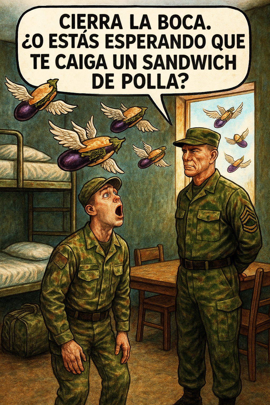 Cierra la boca.